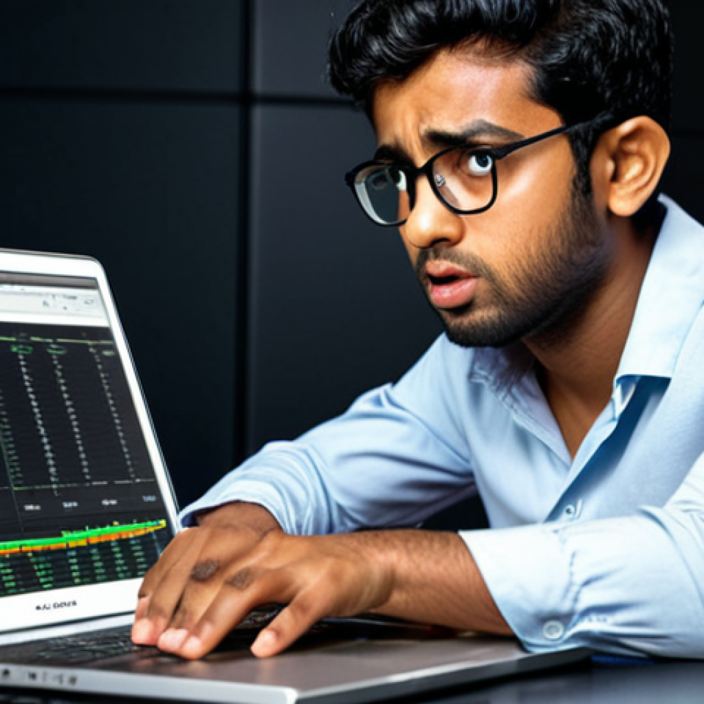 **

Young investor Amirul looking confused while analyzing ETF data on a laptop, highlighting the challenges of selecting the right ETFs and diversifying a portfolio. Focus on the contrast between his initial enthusiasm and his current uncertainty.

**